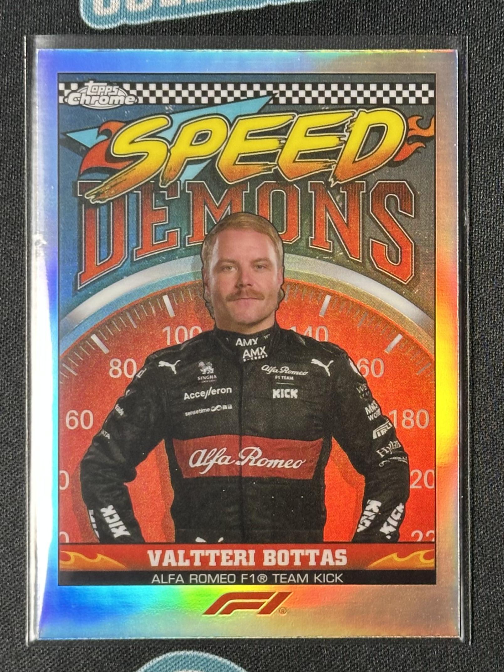 2023 Topps Chrome Formula 1 #SD-VB Valtteri Bottas Speed Demons
