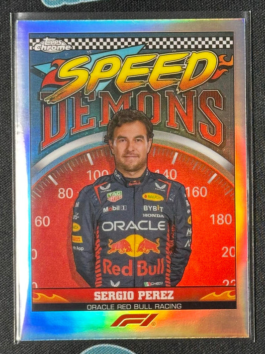 2023 Topps Chrome Formula 1 #SD-SP Sergio Perez Speed Demons
