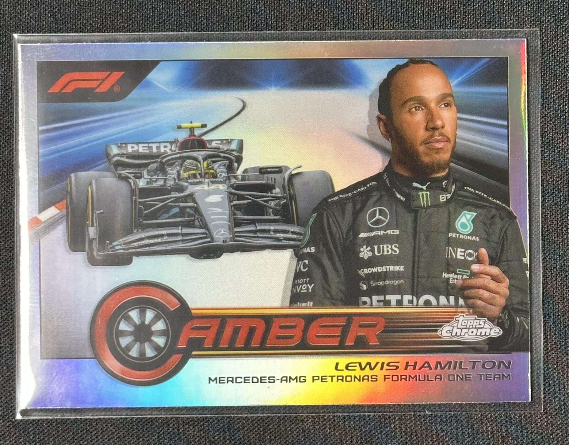 2023 Topps Chrome Formula 1 #CAM-LHI Lewis Hamilton Camber