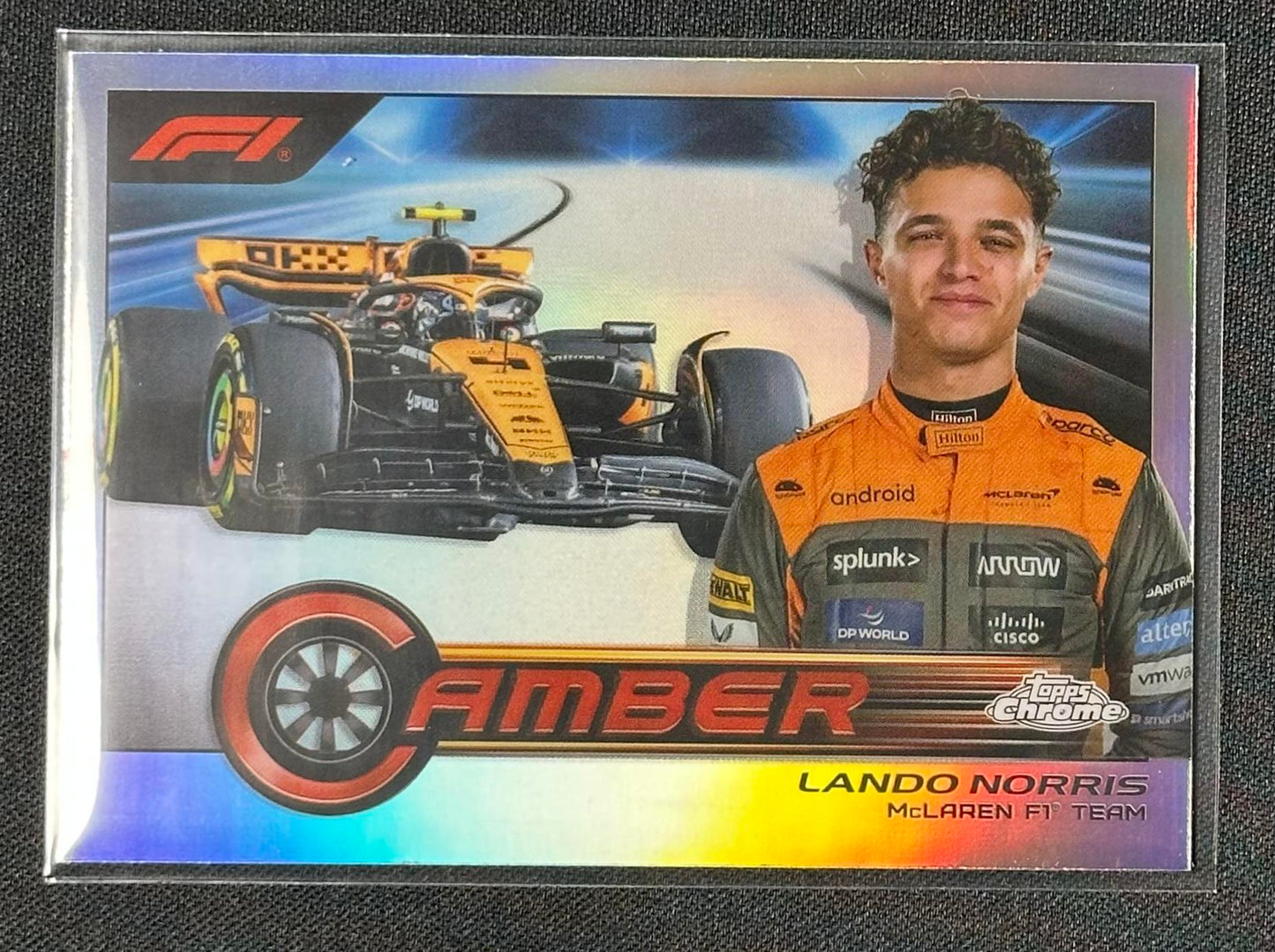2023 Topps Chrome Formula 1 #CAM-LN Lando Norris Camber