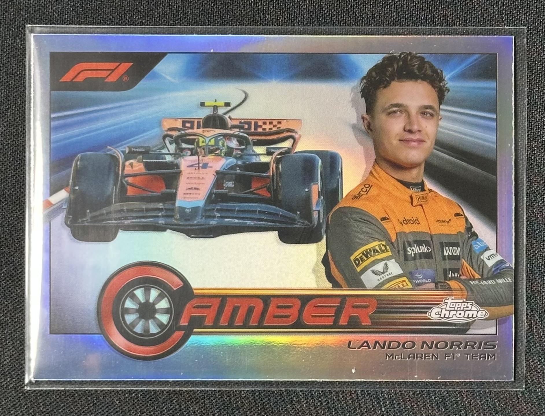 2023 Topps Chrome Formula 1 #CAM-LNI Lando Norris Camber