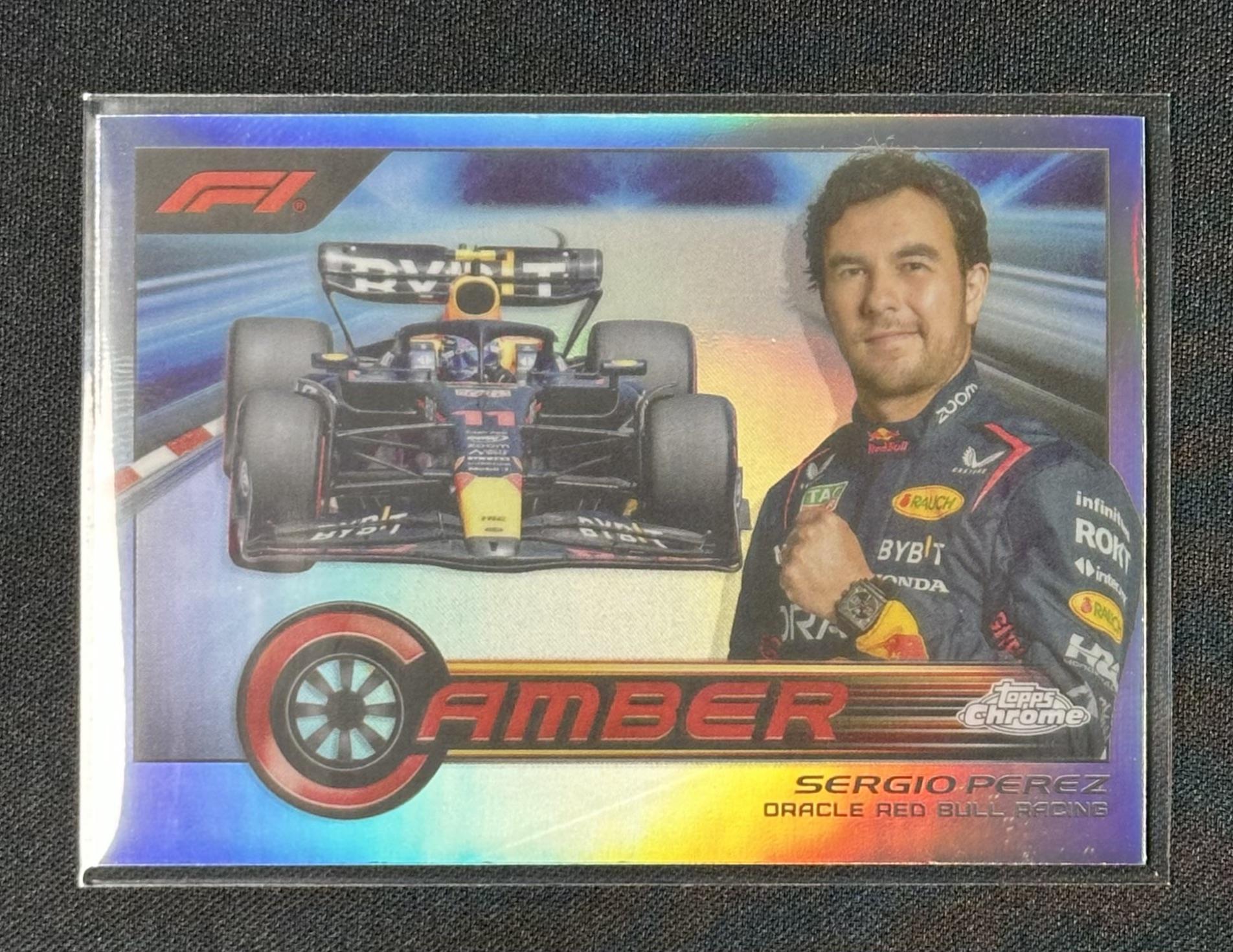 2023 Topps Chrome Formula 1 #CAM-SPI Sergio Perez Camber
