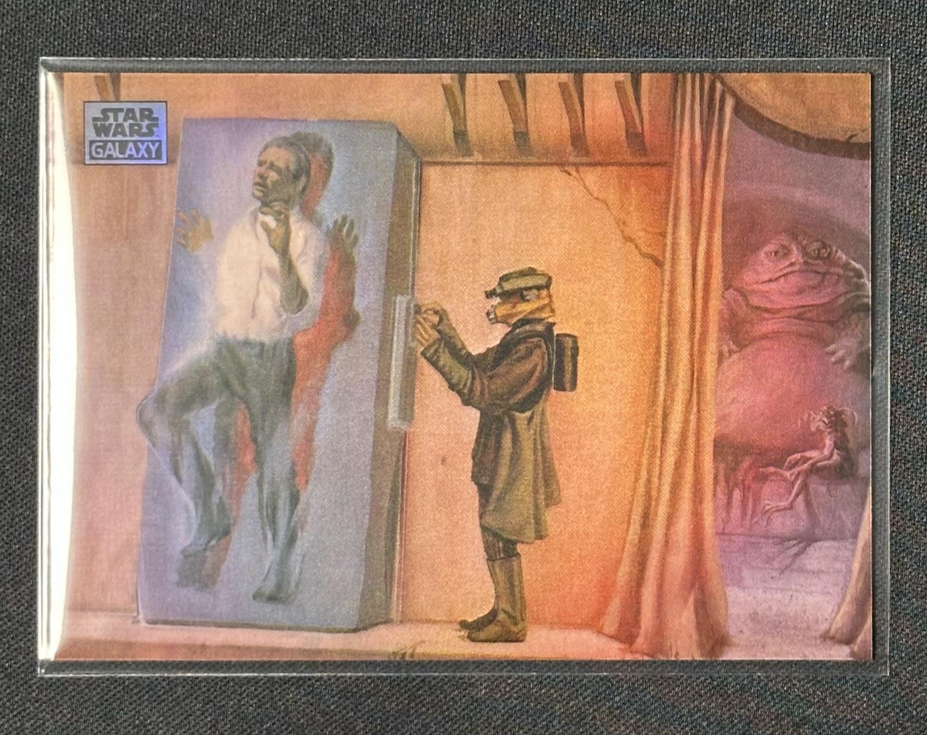 2024 Topps Chrome Star Wars Galaxy #22 Han Solo in Carbonite Refractor