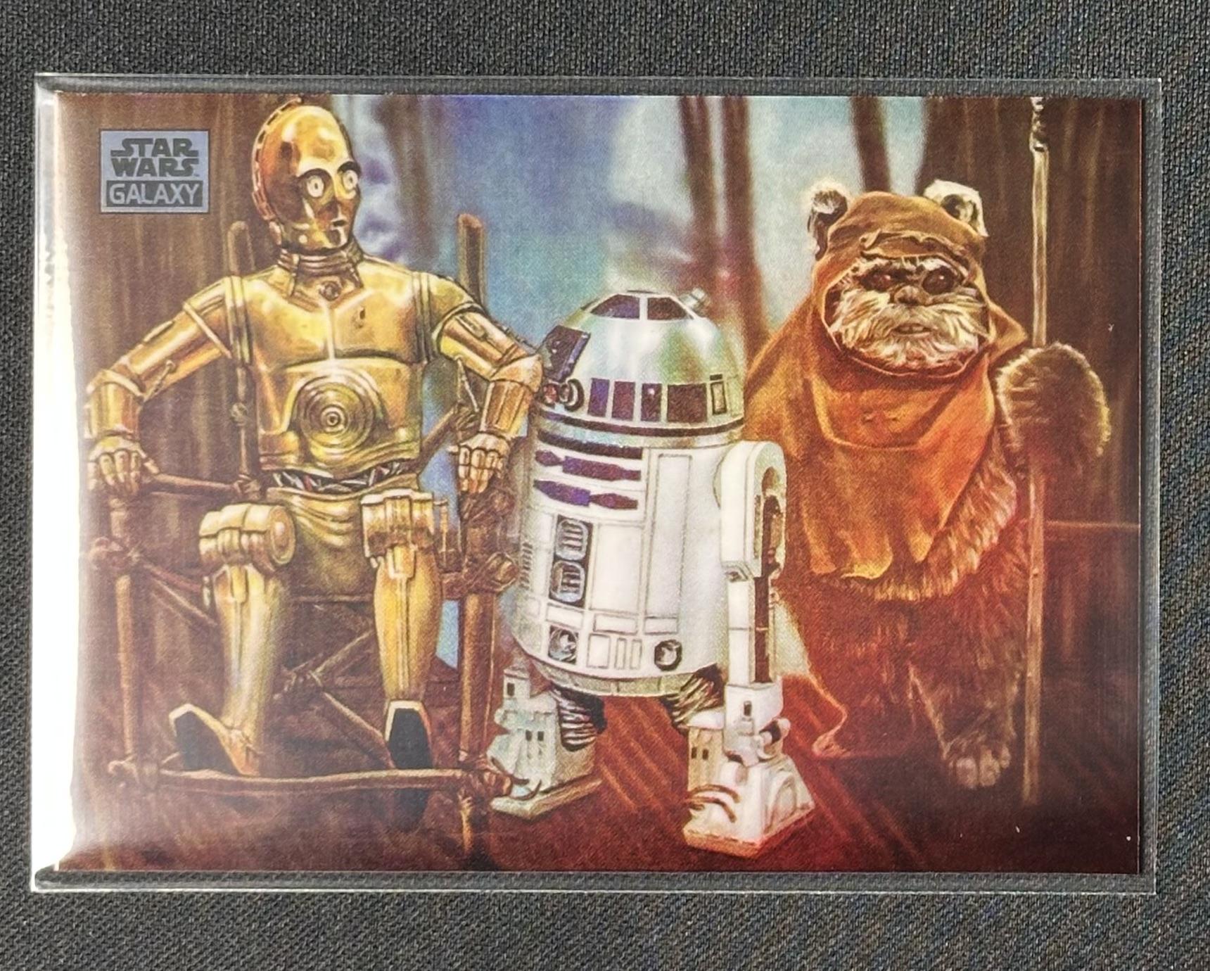 2024 Topps Chrome Star Wars Galaxy #18 Friends Forever Refractor