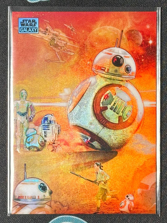2024 Topps Chrome Star Wars Galaxy #16 Adventures of BB-8 Refractor