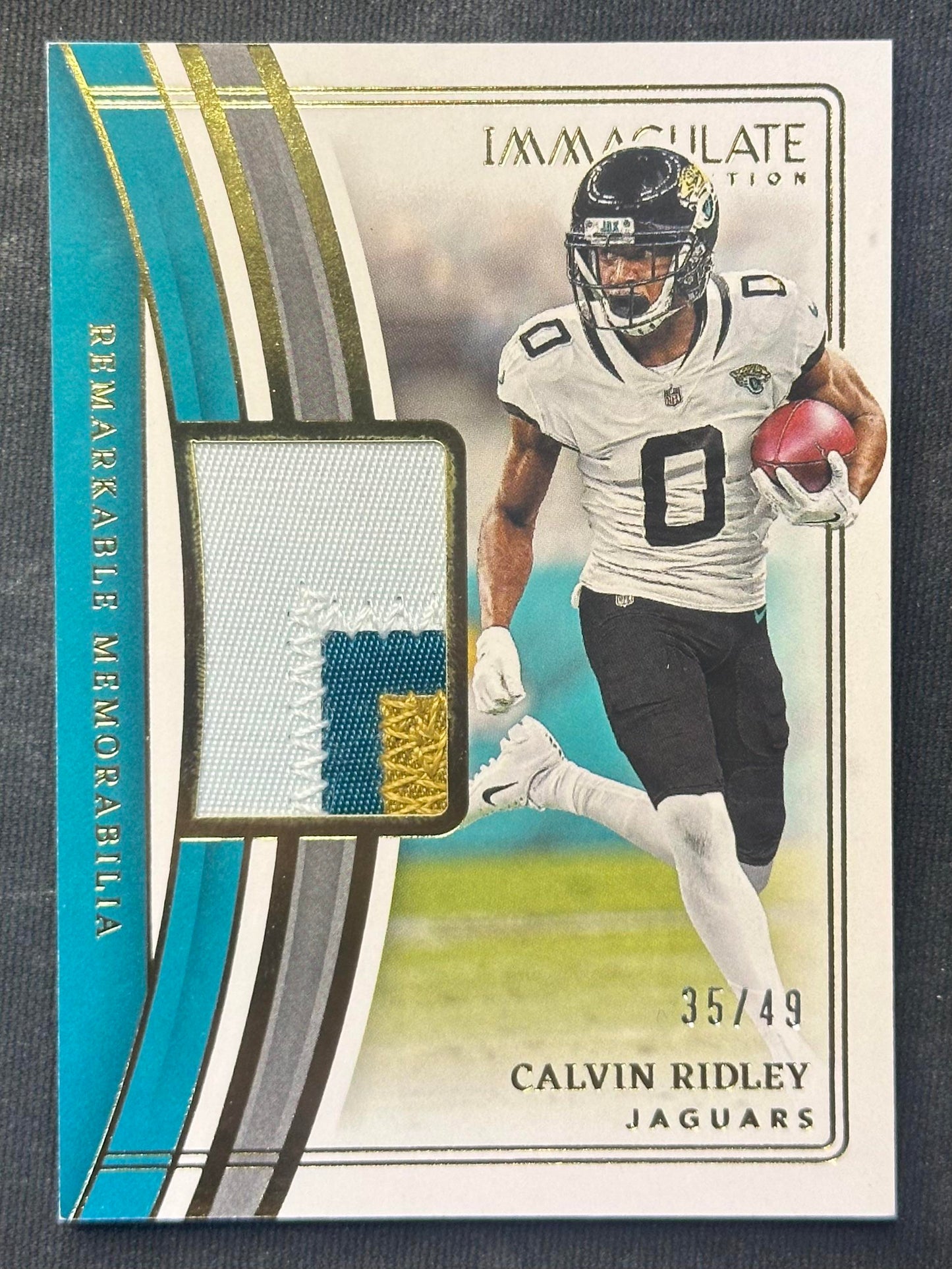 2023 Panini Immaculate Collection Calvin Ridley Remarkable Memorabilia #/49