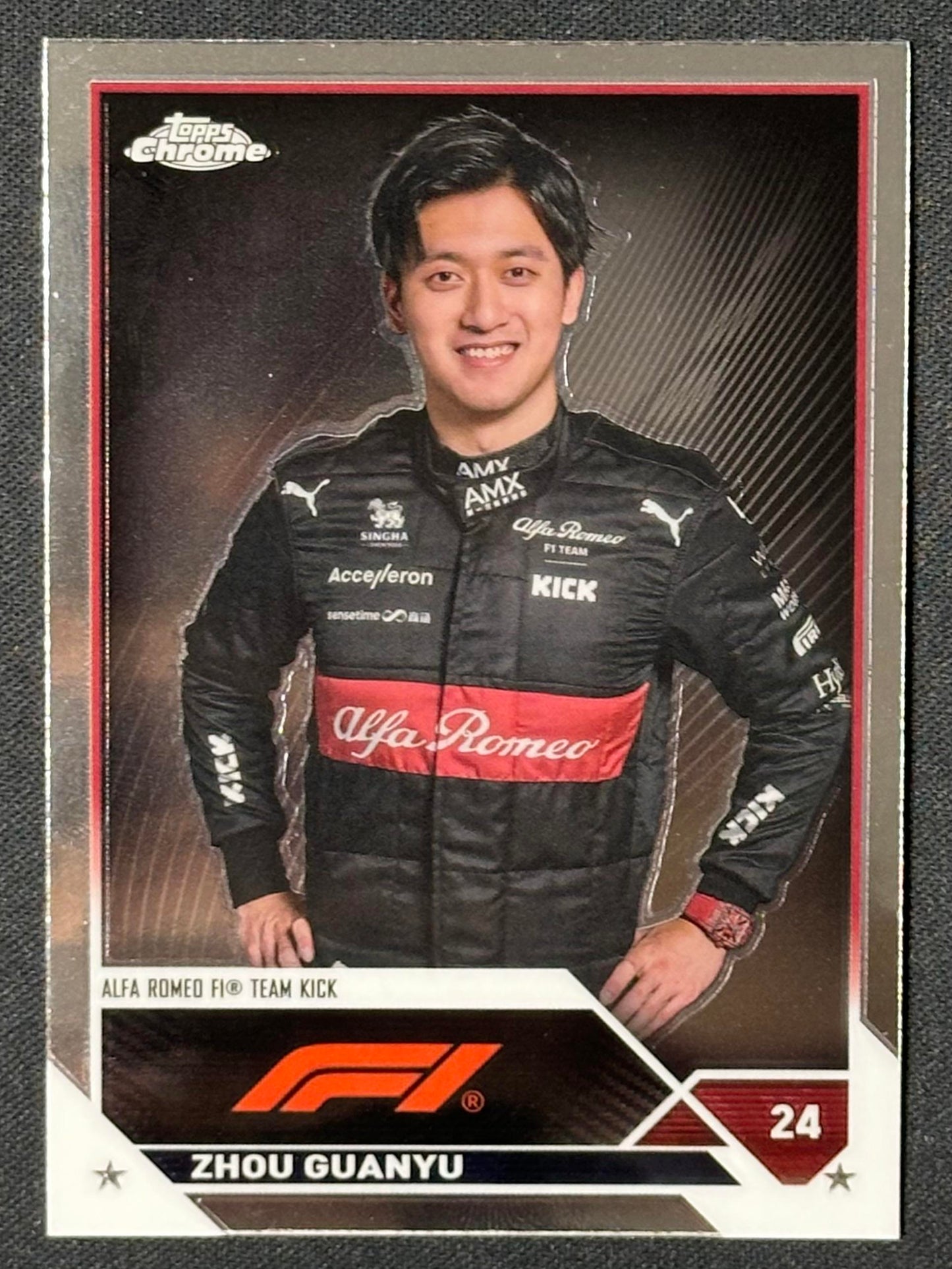 2023 Topps Chrome Formula 1 #58a Zhou Guanyu