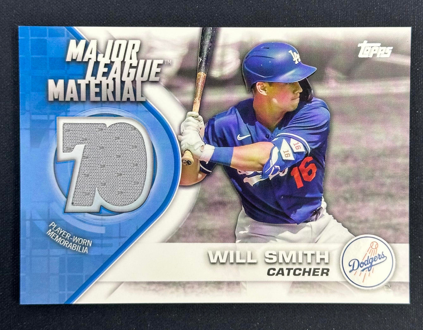 2021 Topps Update #MLM-WS Will Smith Major League Material Relics