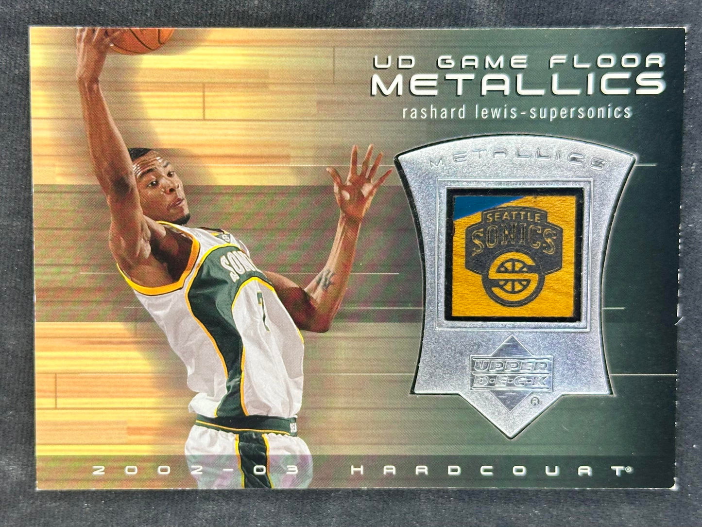 2002-03 Upper Deck Hardcourt #RL-M Rashard Lewis UD Game Floor Metallics