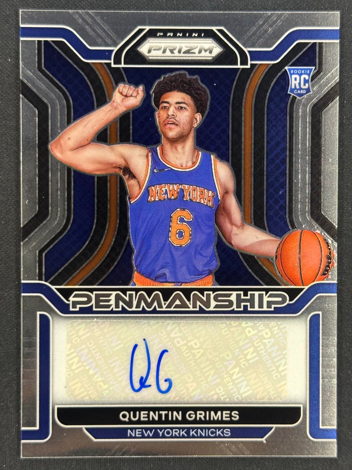 2021-22 Panini Prizm #RP-QGR Quentin Grimes Rookie Penmanship