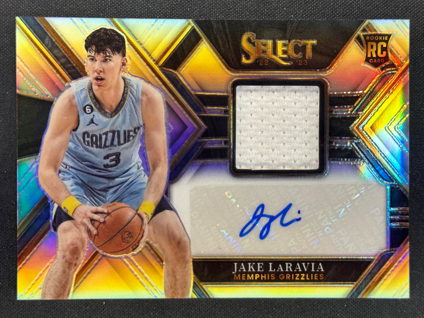 2022-23 Panini Select #RJA-JLR Jake LaRavia Rookie Jersey Autographs #/199