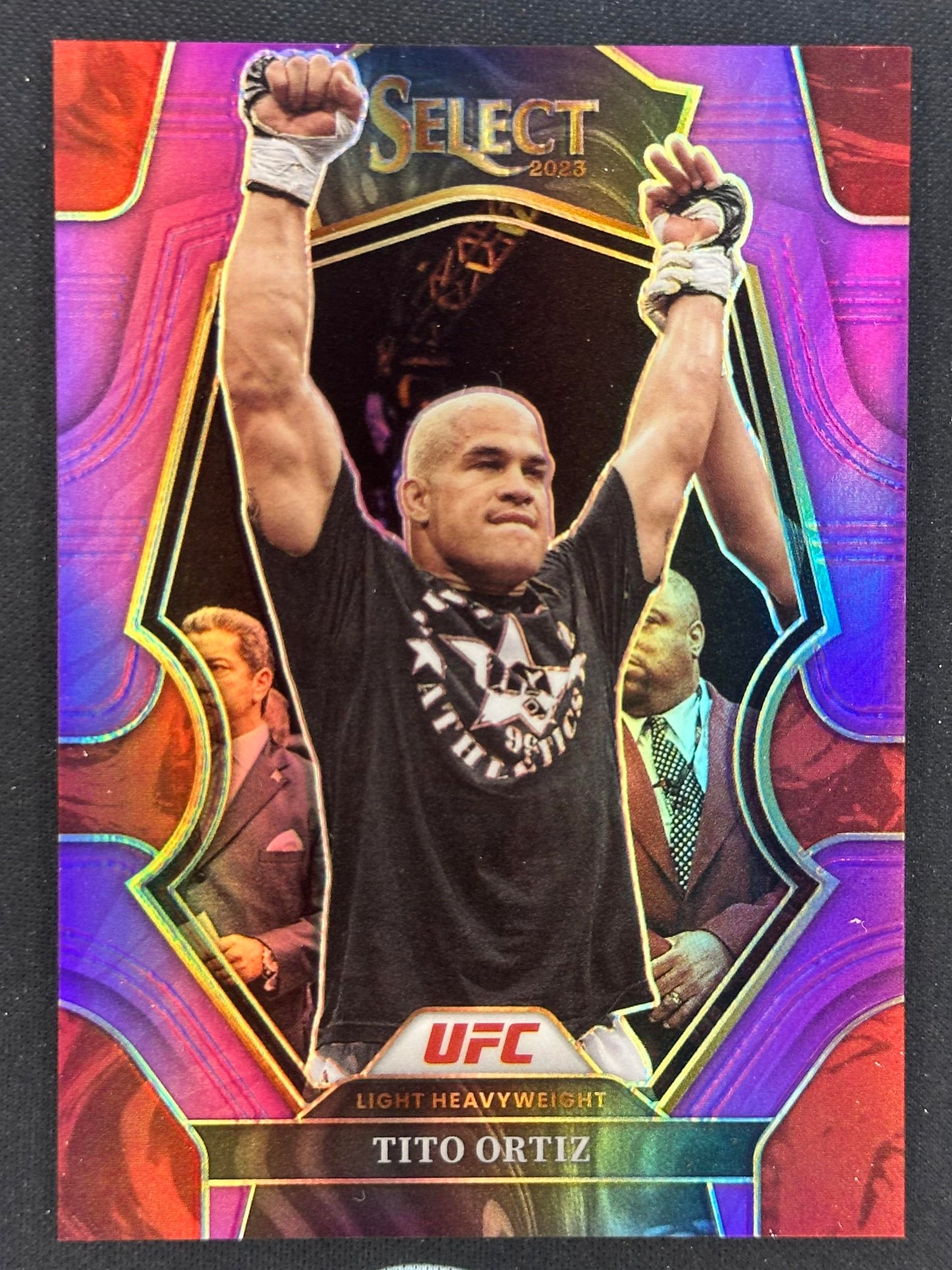2023 Panini Select UFC #165 Tito Ortiz Purple Prizms #/99