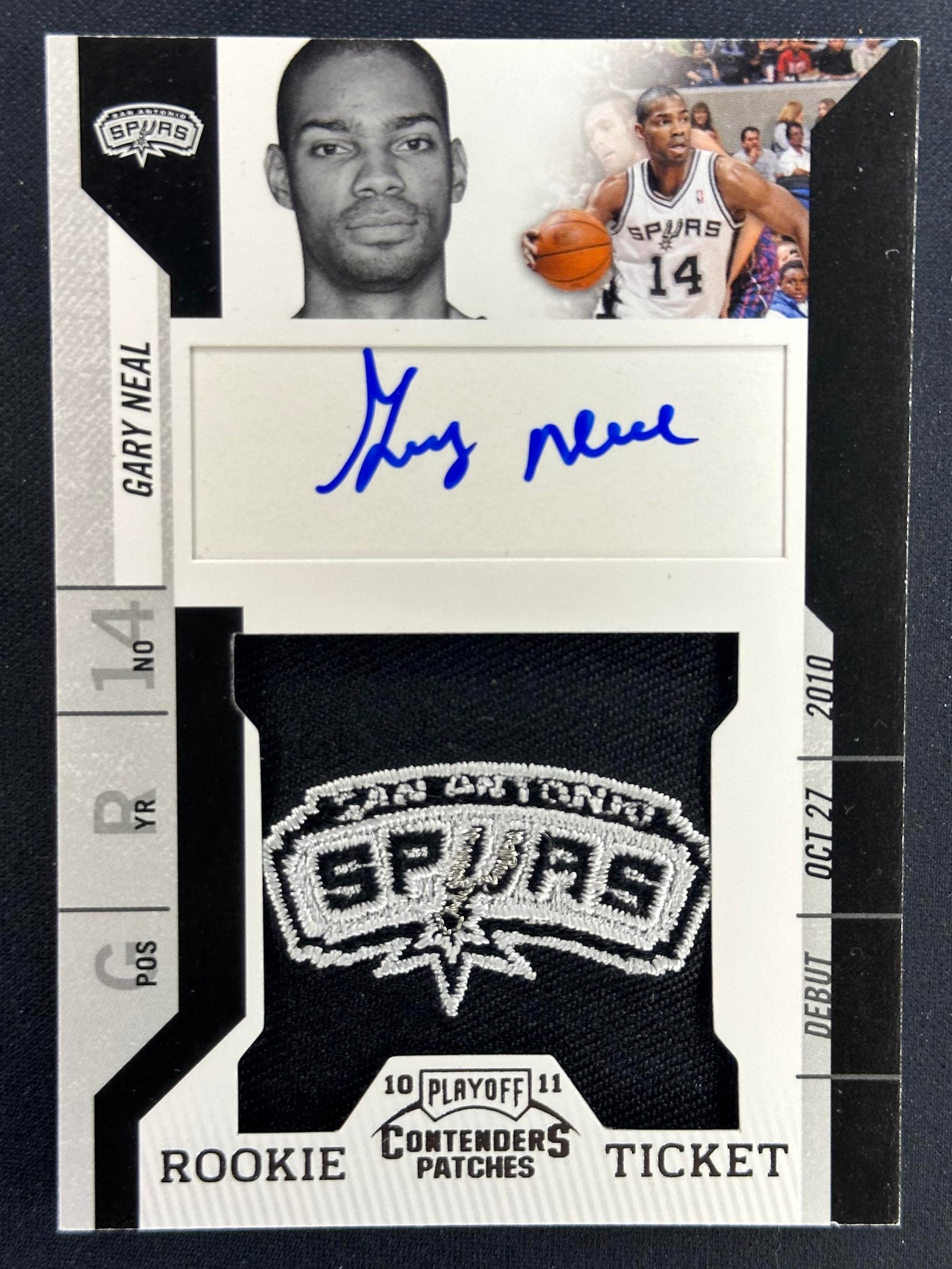 2010-11 Playoff Contenders Patches #120 Gary Neal