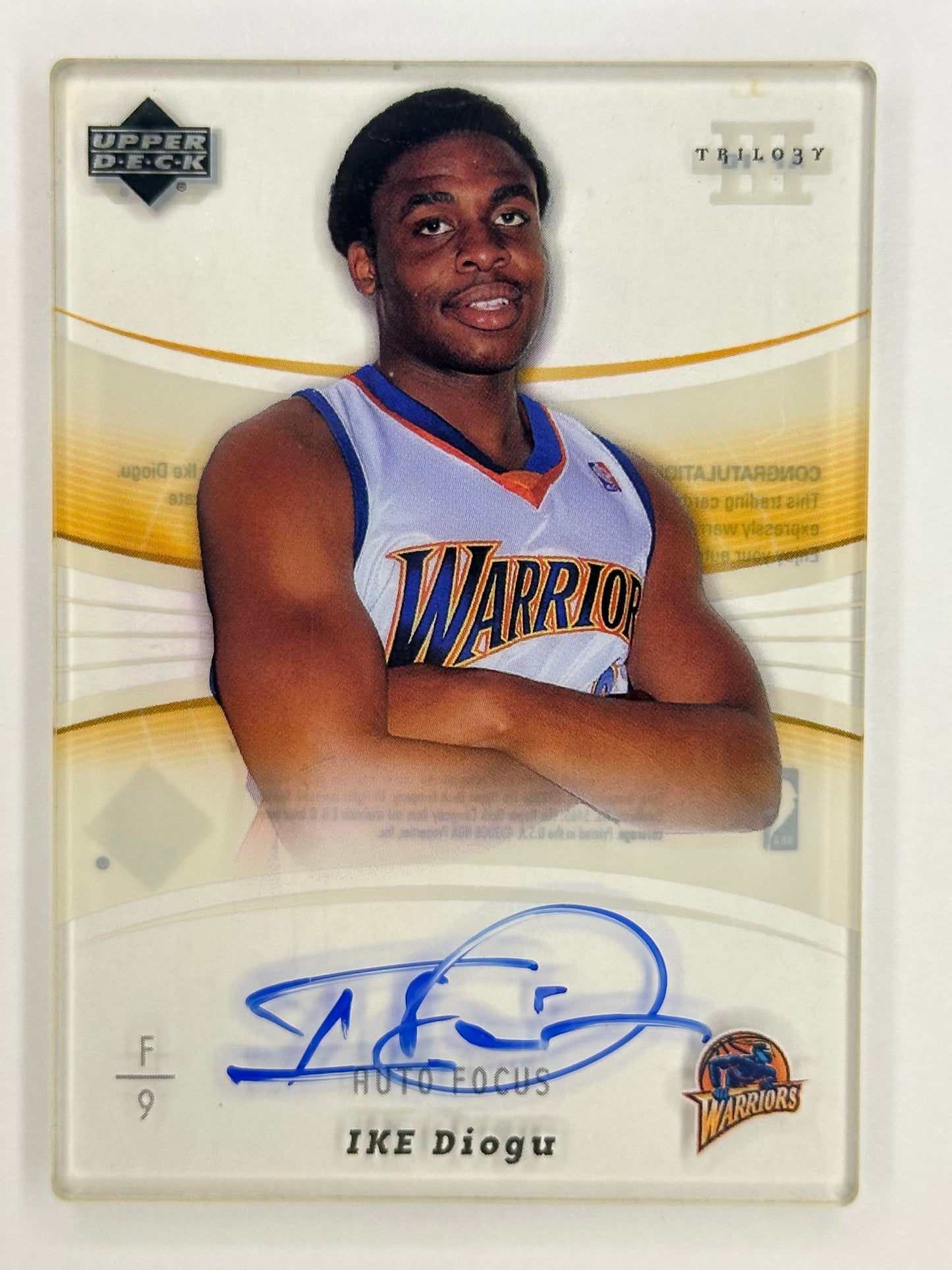 2005-06 Upper Deck Trilogy #AF-ID Ike Diogu Auto Focus