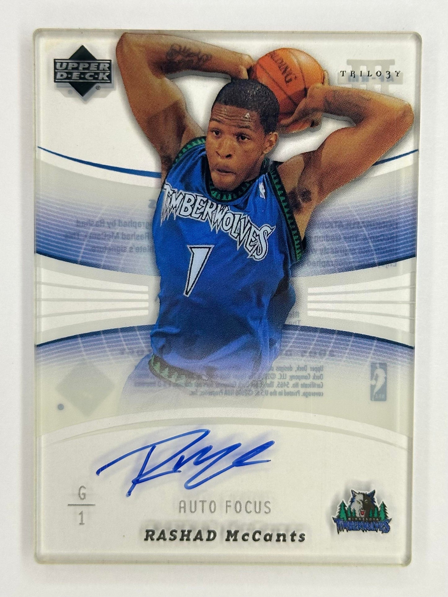 2005-06 Upper Deck Trilogy #AF-RM Rashad McCants Auto Focus