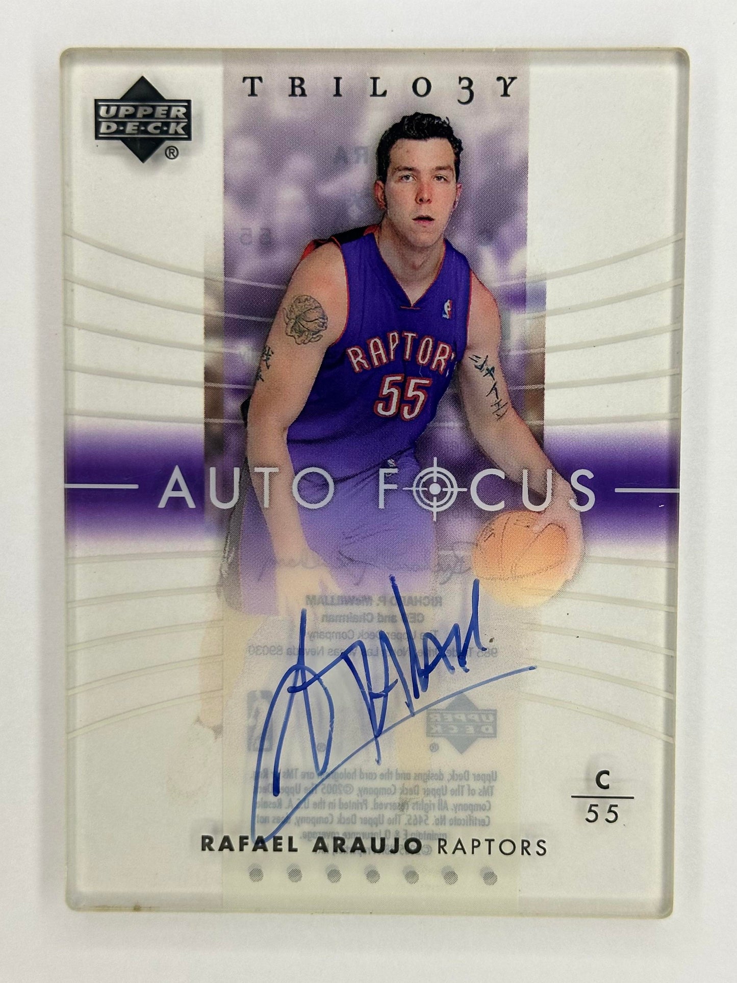 2004-05 Upper Deck Trilogy #AF-RA Rafael Araujo Auto Focus