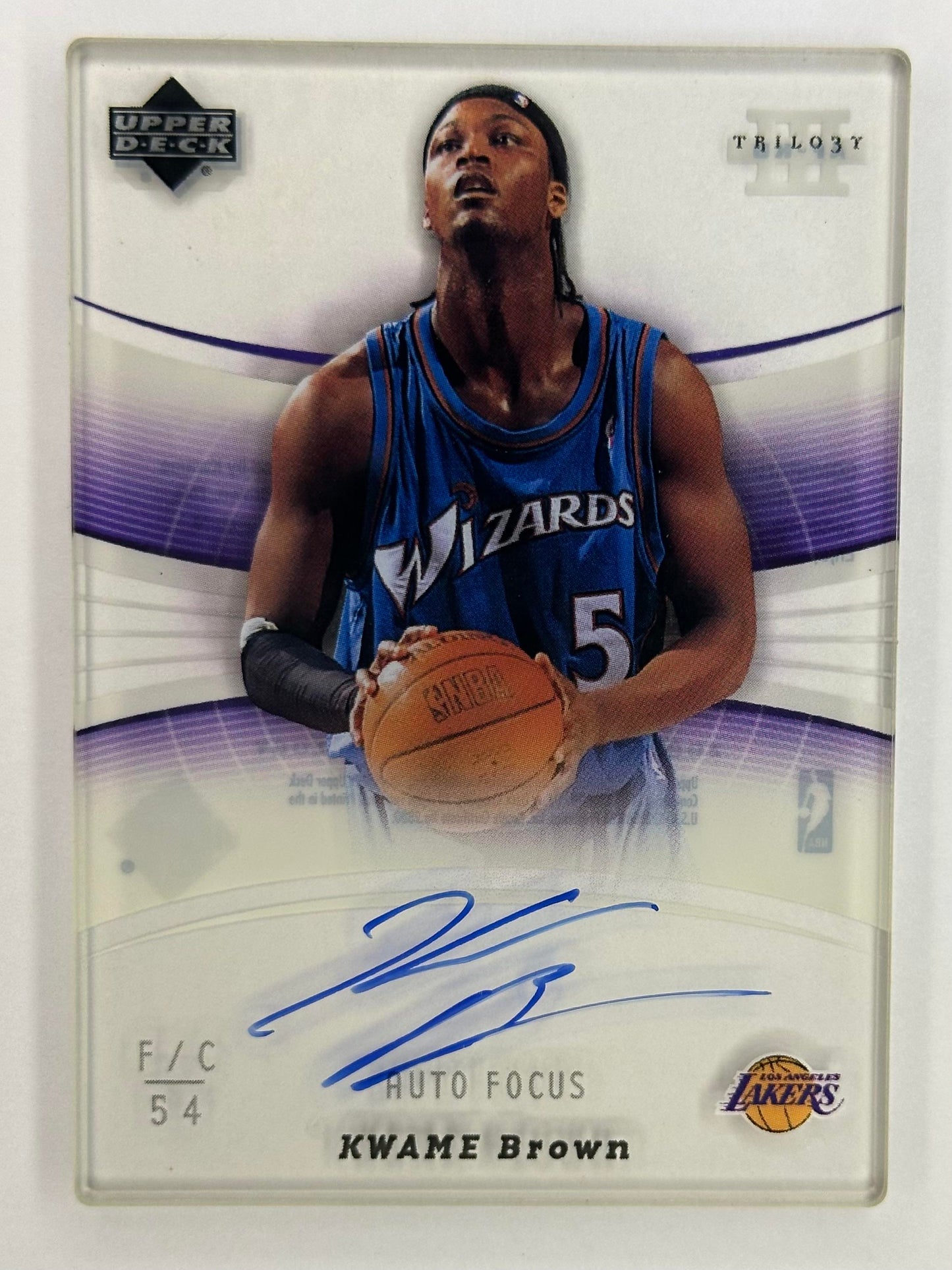 2005-06 Upper Deck Trilogy #AF-KB Kwame Brown Auto Focus