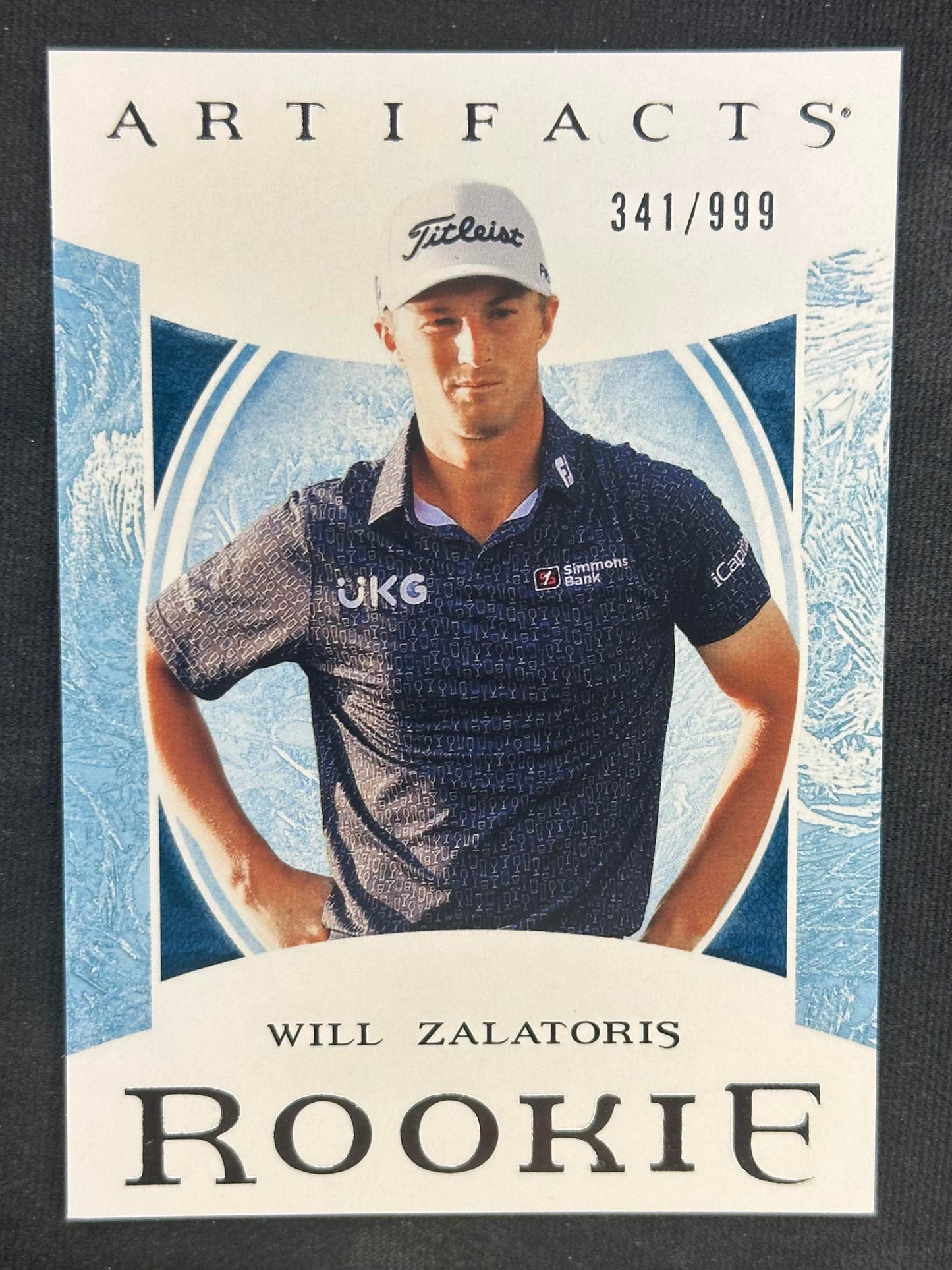 2024 Upper Deck Portfolio #1 Will Zalatoris Artifacts Rookies #/999