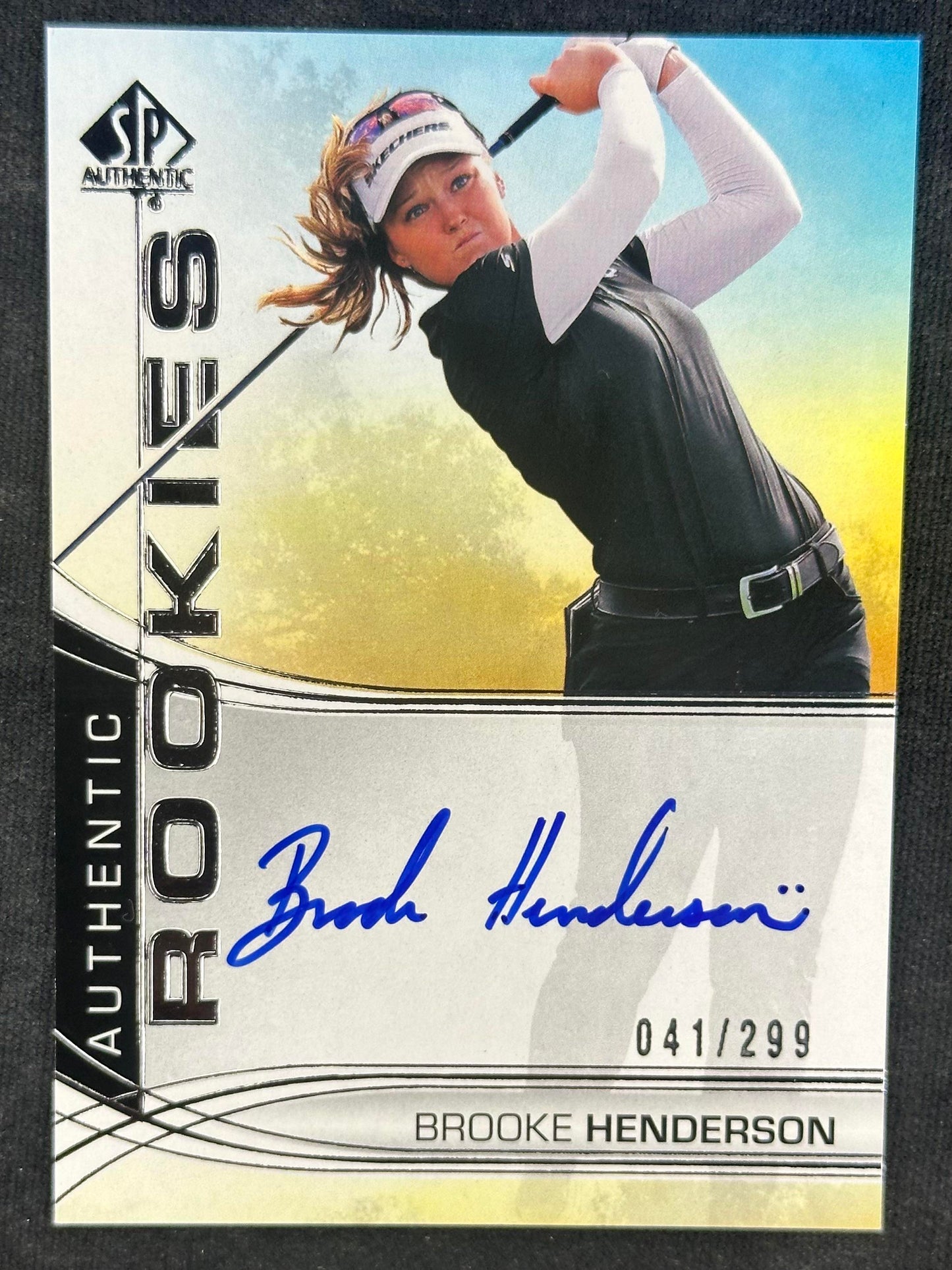 2024 Upper Deck Portfolio Brooke Henderson SP Authentic Rookies Signatures /299
