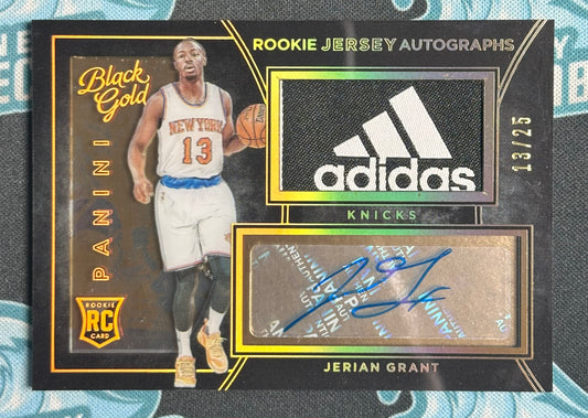 2015-16 Panini Black Gold Rookie Jersey Autographs #15 Jerian Grant Auto /25