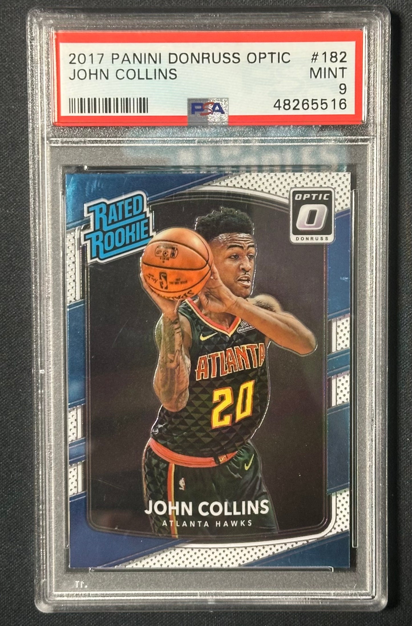 2017 Panini Donruss Optic #182 John Collins PSA 9