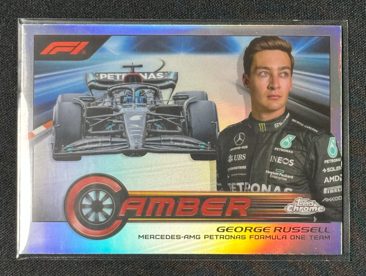 2023 Topps Chrome Formula 1 #CAM-GRII George Russell Camber