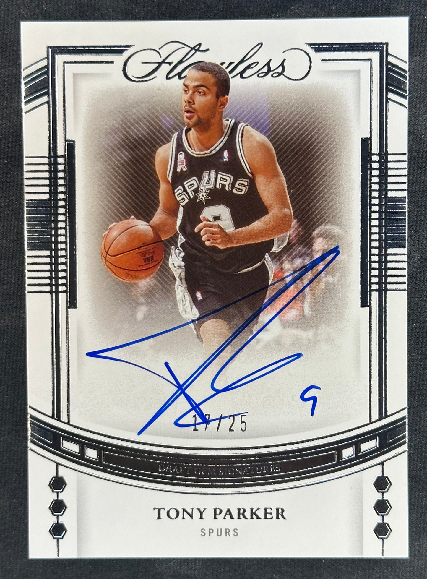 2022-23 Panini Flawless Tony Parker Auto /25