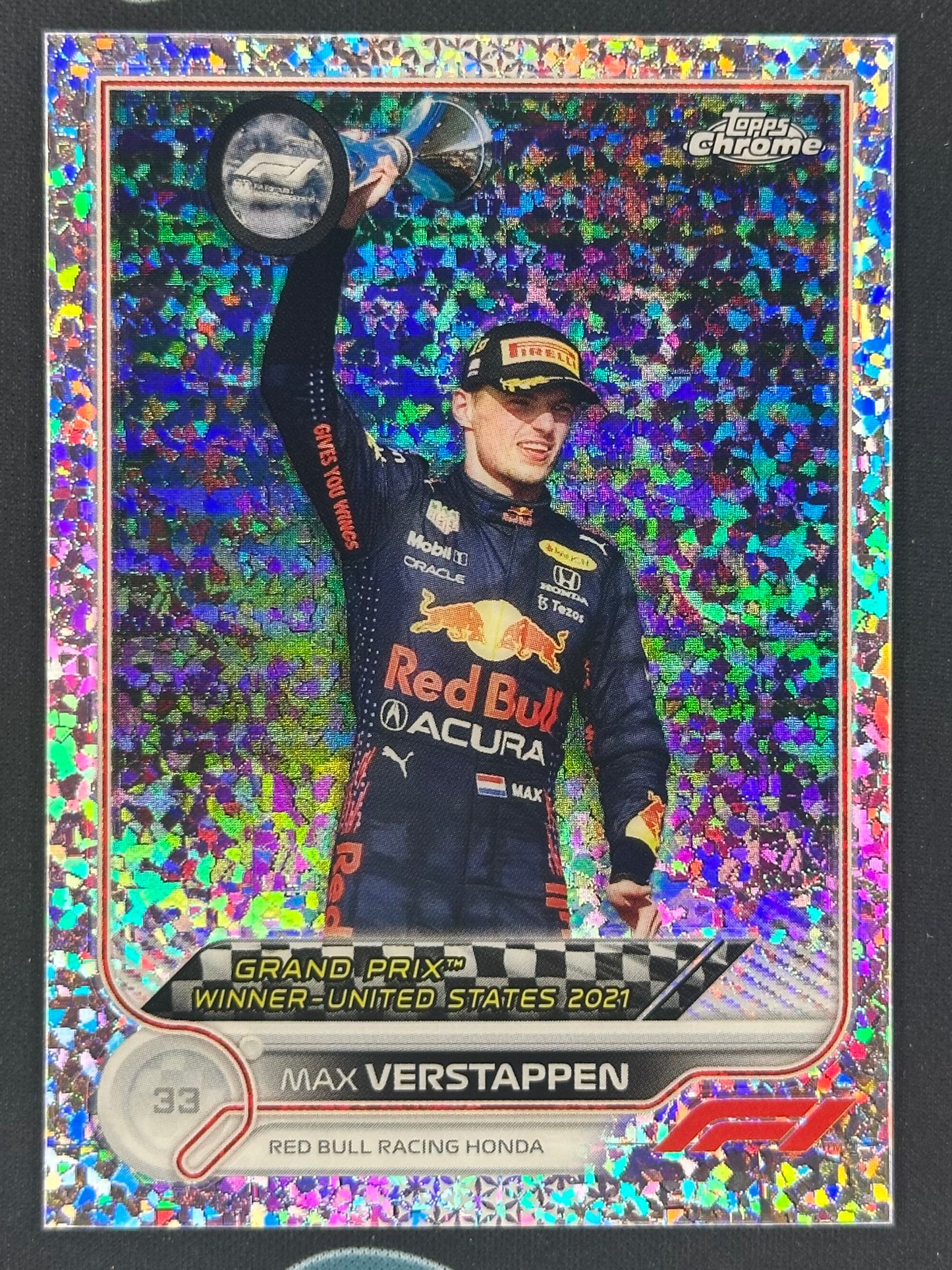2022 Topps Chrome Formula 1 #167 Max Verstappen Mini Diamond /299