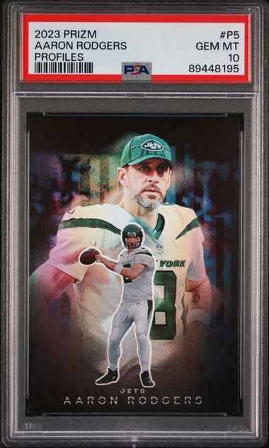 2023 Panini Prizm Profiles #P5 Aaron Rodgers PSA 10