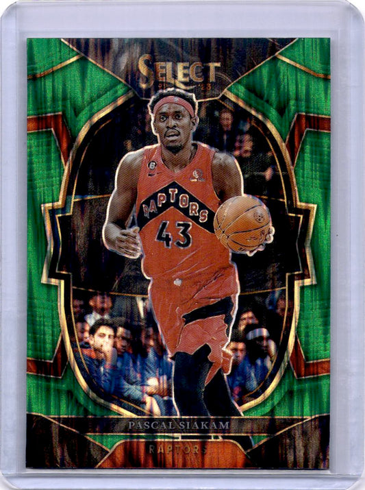 2022-23 Panini Select #48 Pascal Siakam Green Shock Prizms