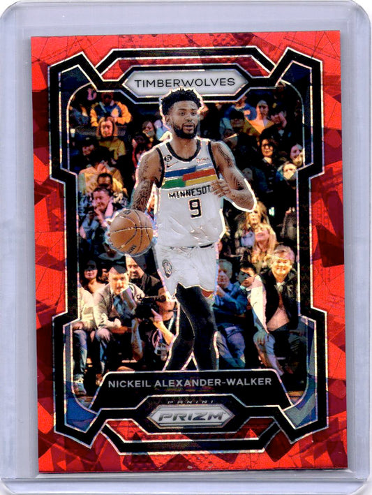 2023-24 Panini Prizm #218 Nickeil Alexander-Walker Prizms Red Ice