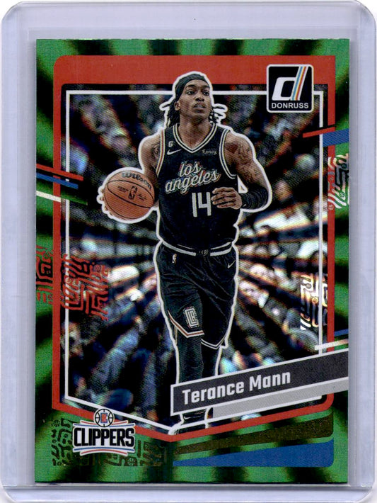 2023-24 Donruss #79 Terance Mann Green Laser Holo