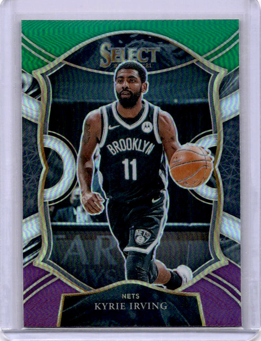 2020-21 Panini Select #42 Kyrie Irving Green White Purple