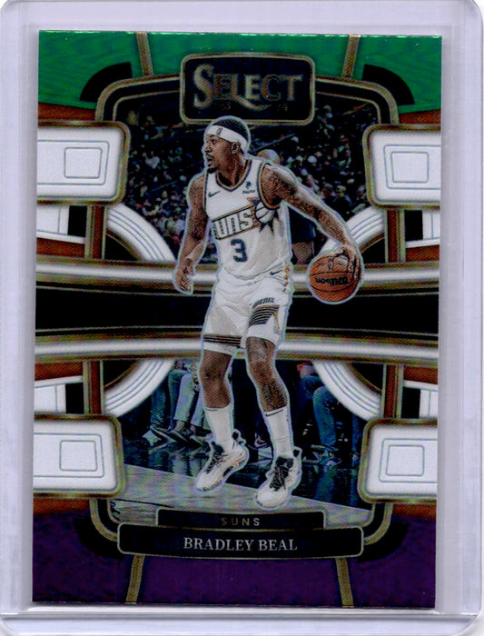 2023-24 Panini Select #47 Bradley Beal Green White Purple Prizms
