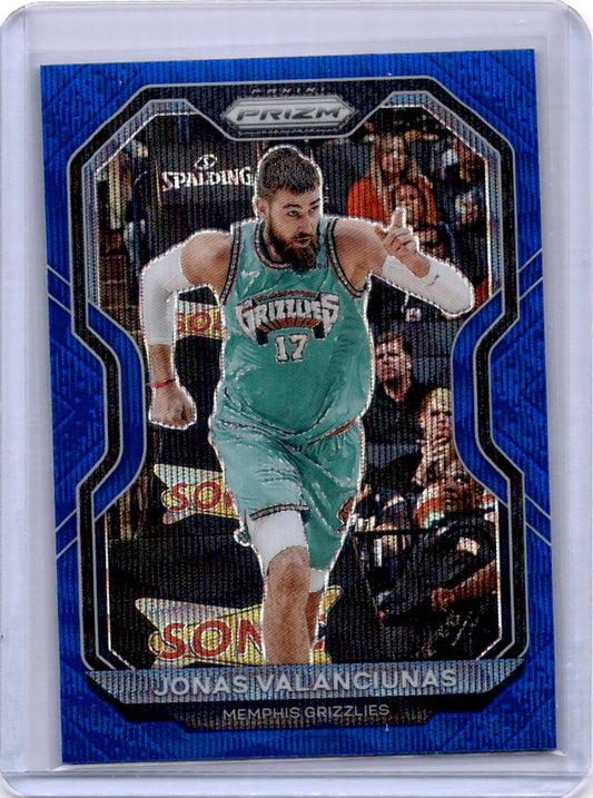 2020-21 Panini Prizm #188 Jonas Valanciunas Blue Wave Prizms