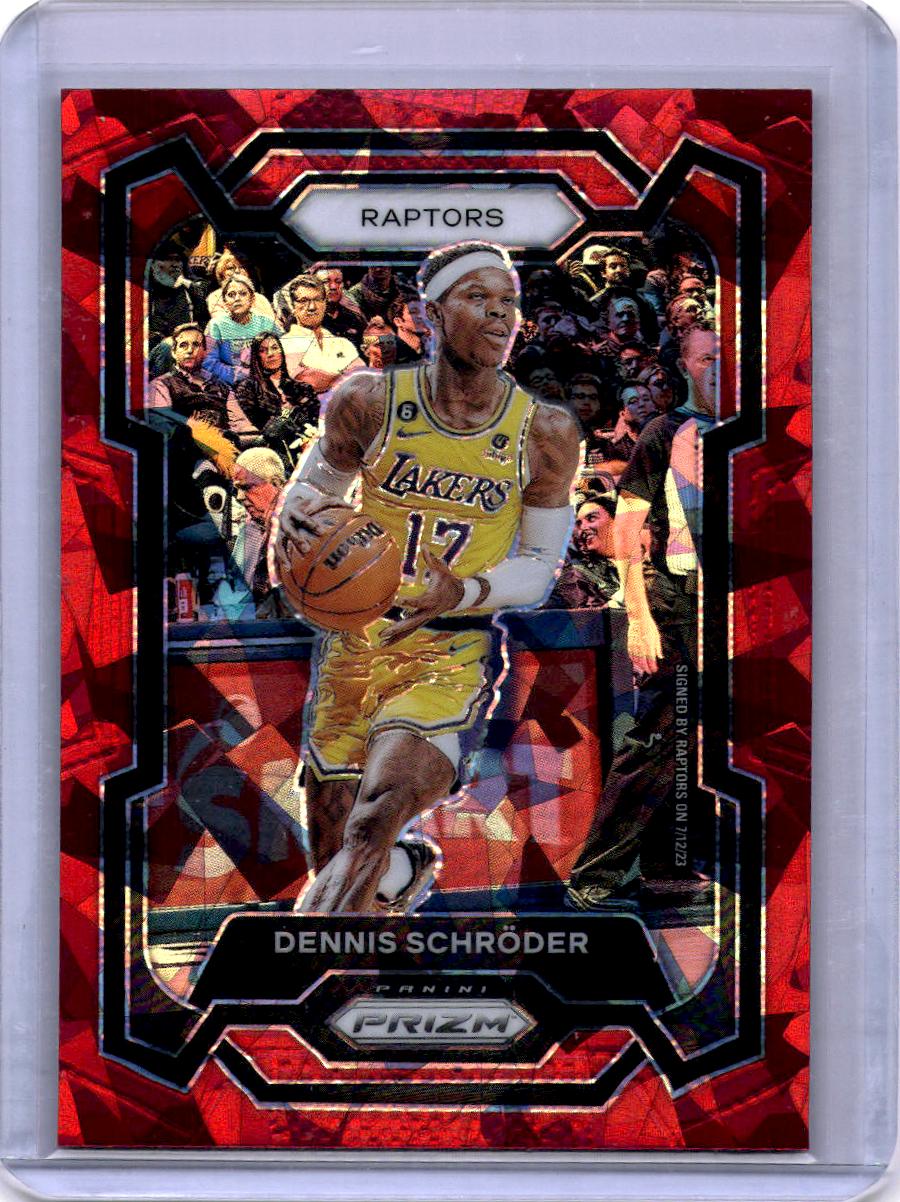 2023-24 Panini Prizm #265 Dennis Schroder Prizms Red Ice