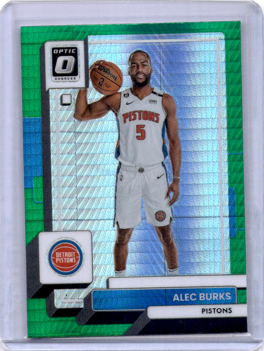 2022-23 Donruss Optic #104 Alec Burks Hyper Green