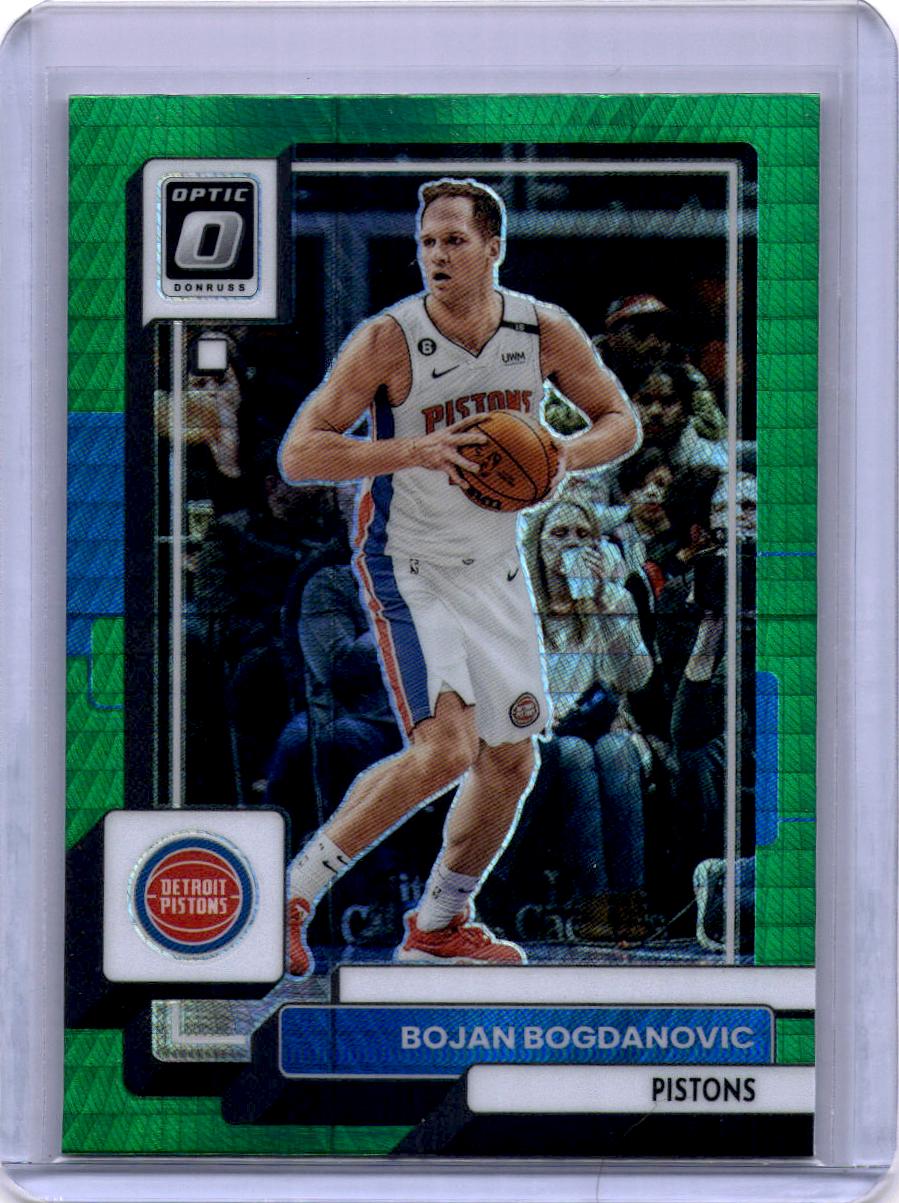 2022-23 Donruss Optic #38 Bojan Bogdanovic Hyper Green