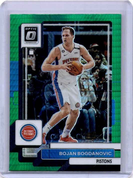 2022-23 Donruss Optic #38 Bojan Bogdanovic Hyper Green