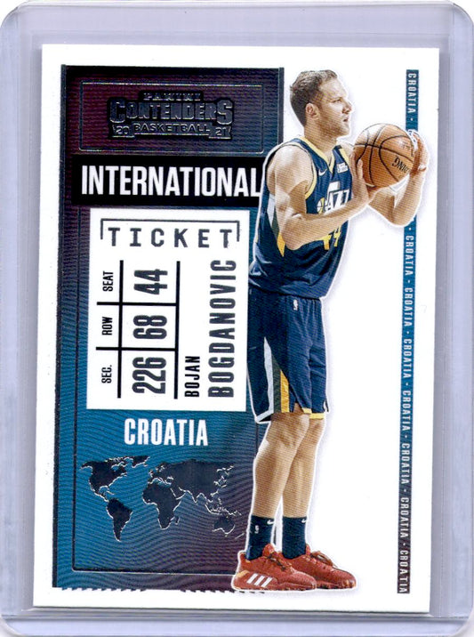 2020-21 Panini Contenders #16 Bojan Bogdanovic International Ticket