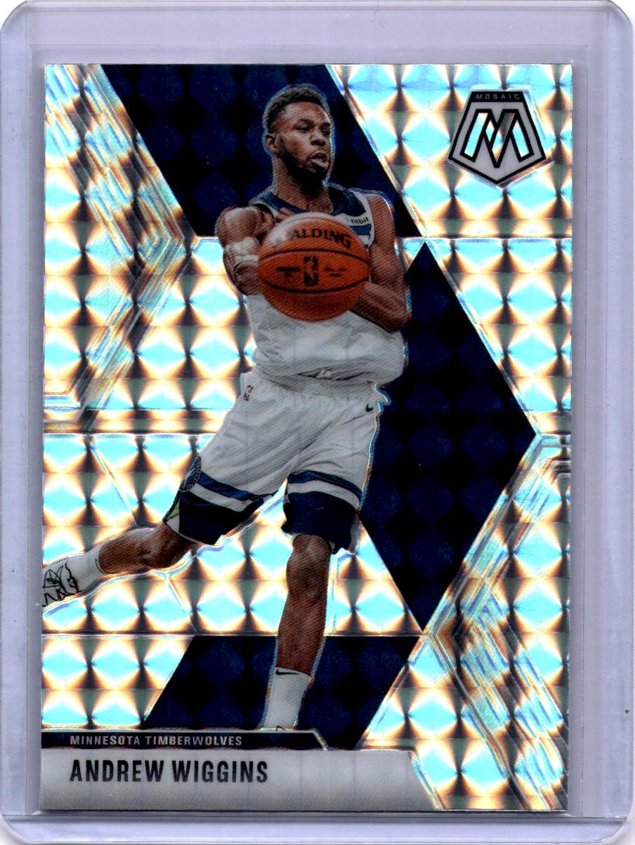 2019-20 Panini Mosaic #73 Andrew Wiggins Prizm