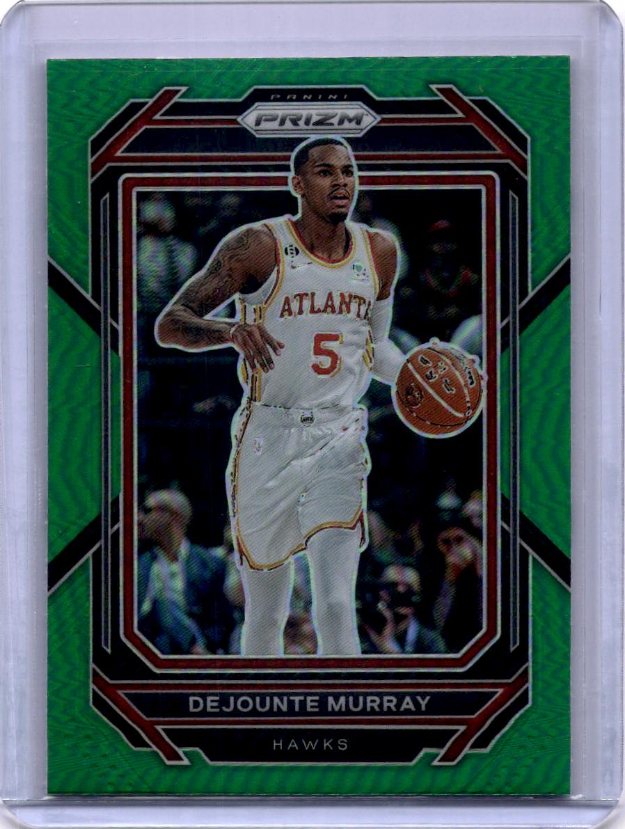 2022-23 Panini Prizm #146 Dejounte Murray Prizms Green
