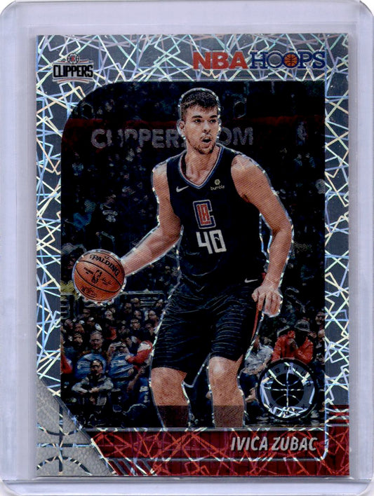 2019-20 Hoops Premium Stock #85 Ivica Zubac Prizms Silver Laser