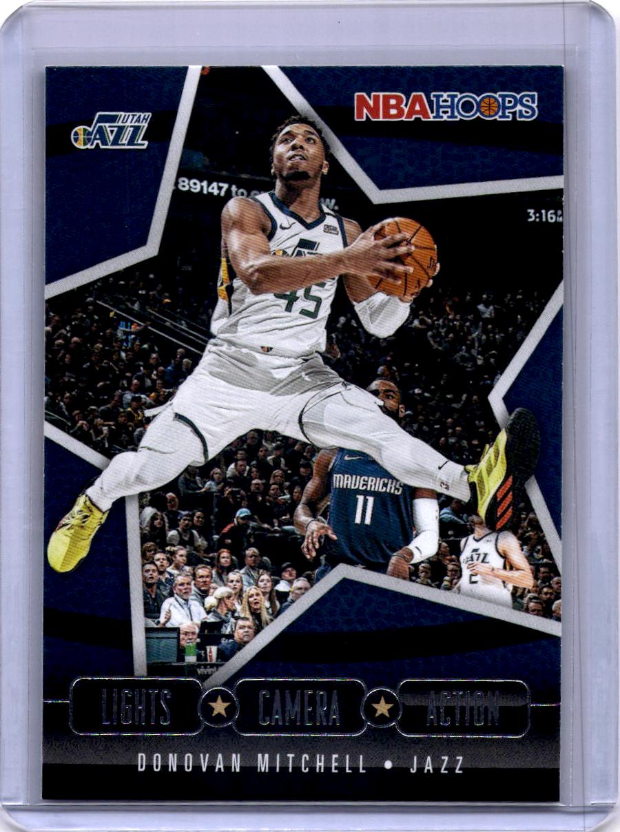2020-21 Hoops #1 Donovan Mitchell Lights Camera Action