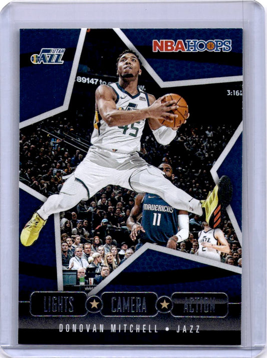 2020-21 Hoops #1 Donovan Mitchell Lights Camera Action
