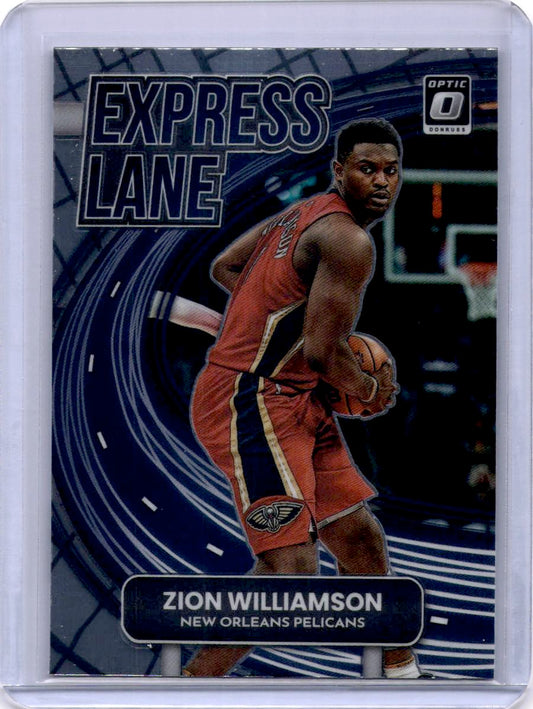 2022-23 Donruss Optic #9 Zion Williamson Express Lane Holo