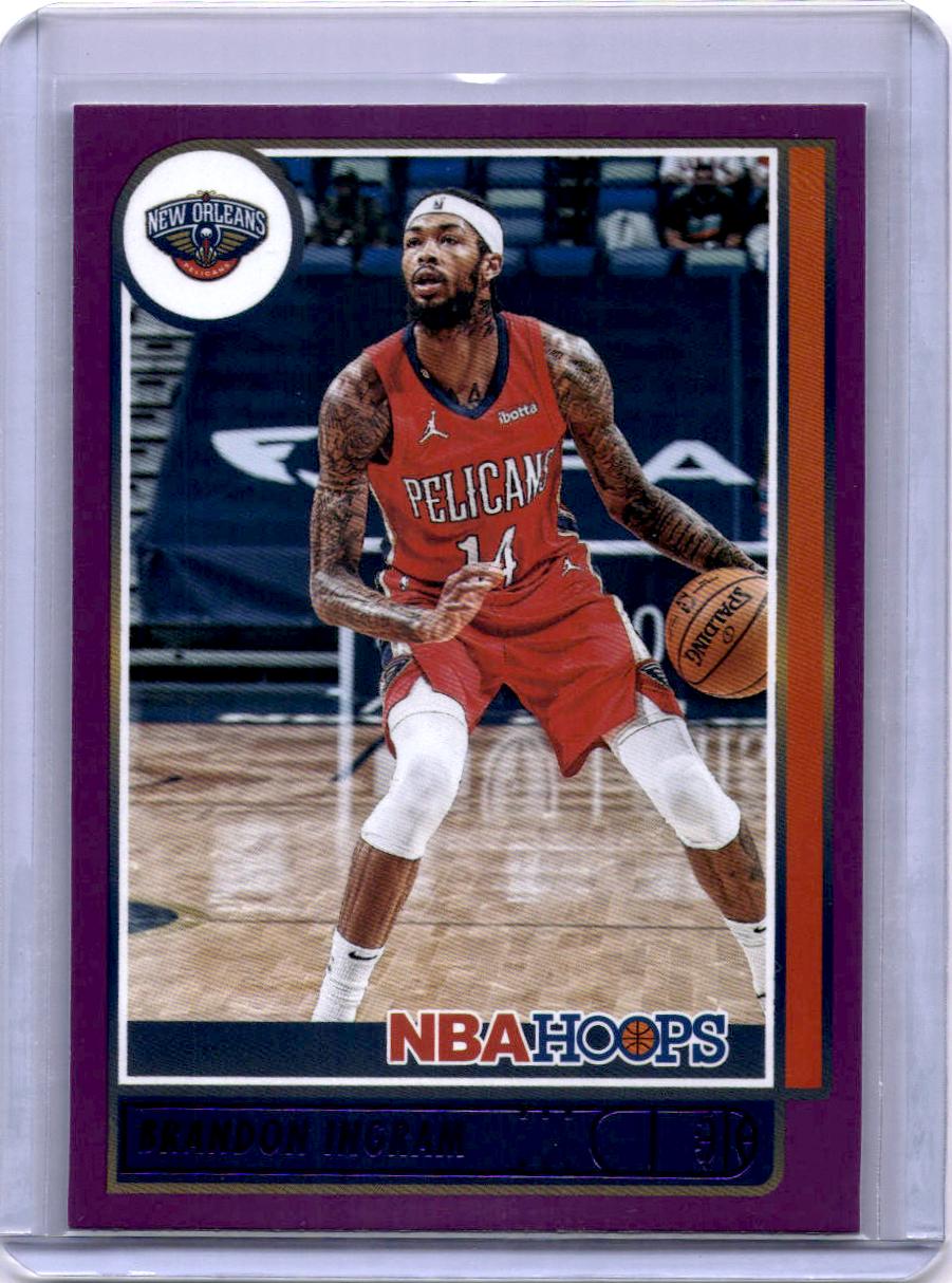 2021-22 Hoops #74 Brandon Ingram Purple