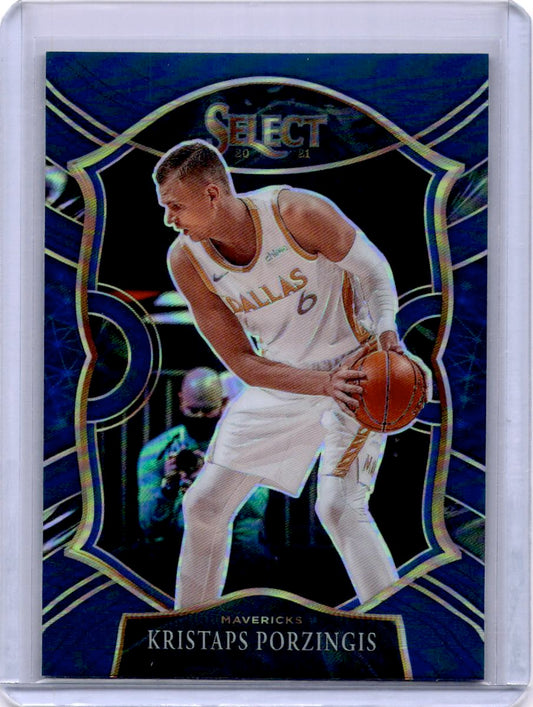2020-21 Panini Select #43 Kristaps Porzingis Blue