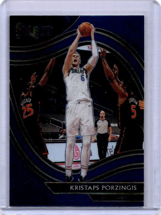 2020-21 Panini Select #244 Kristaps Porzingis Blue