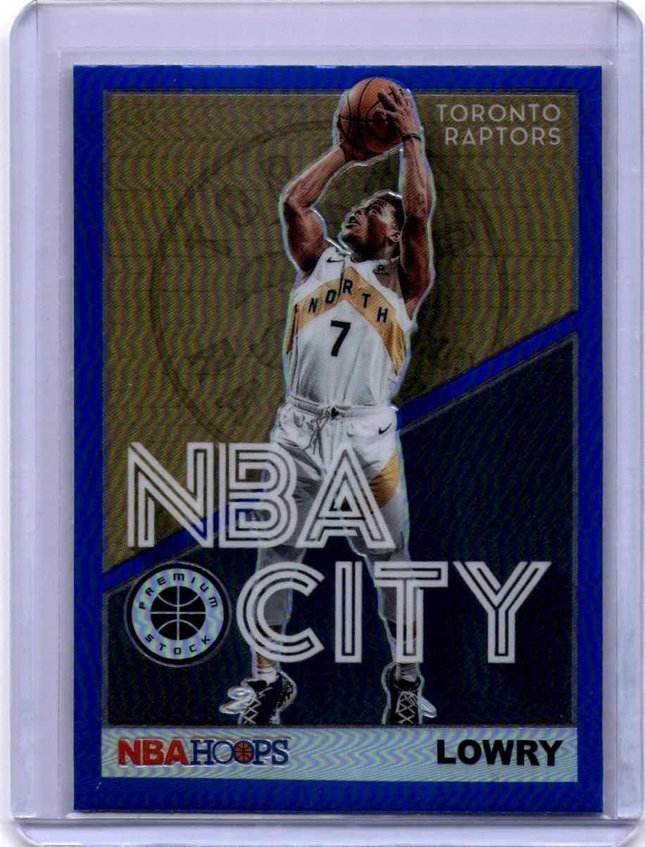 2019-20 Hoops Premium Stock #4 Kyle Lowry NBA City Blue